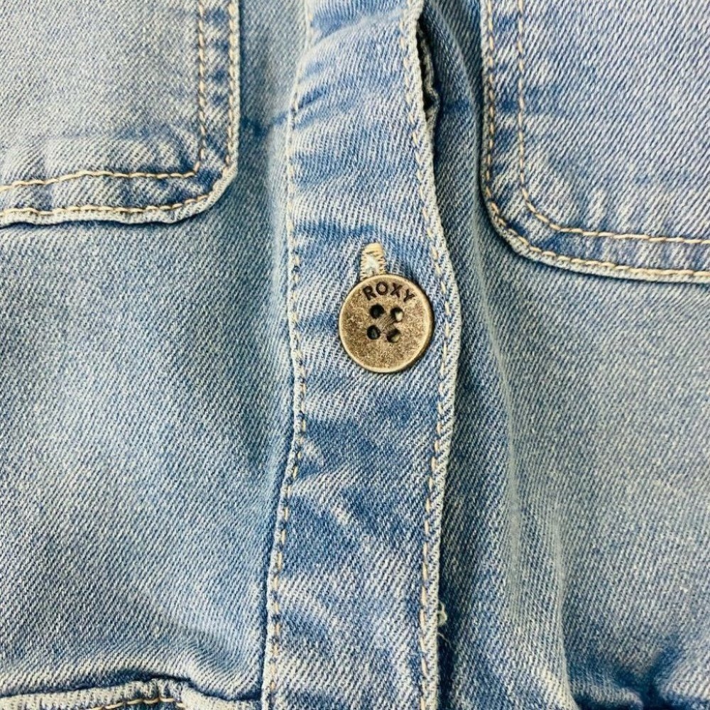 Roxy BNWT Blue Denim Playsuit Jumpsuit Women's Size XS RRP $119.99 - Picture 8 of 9